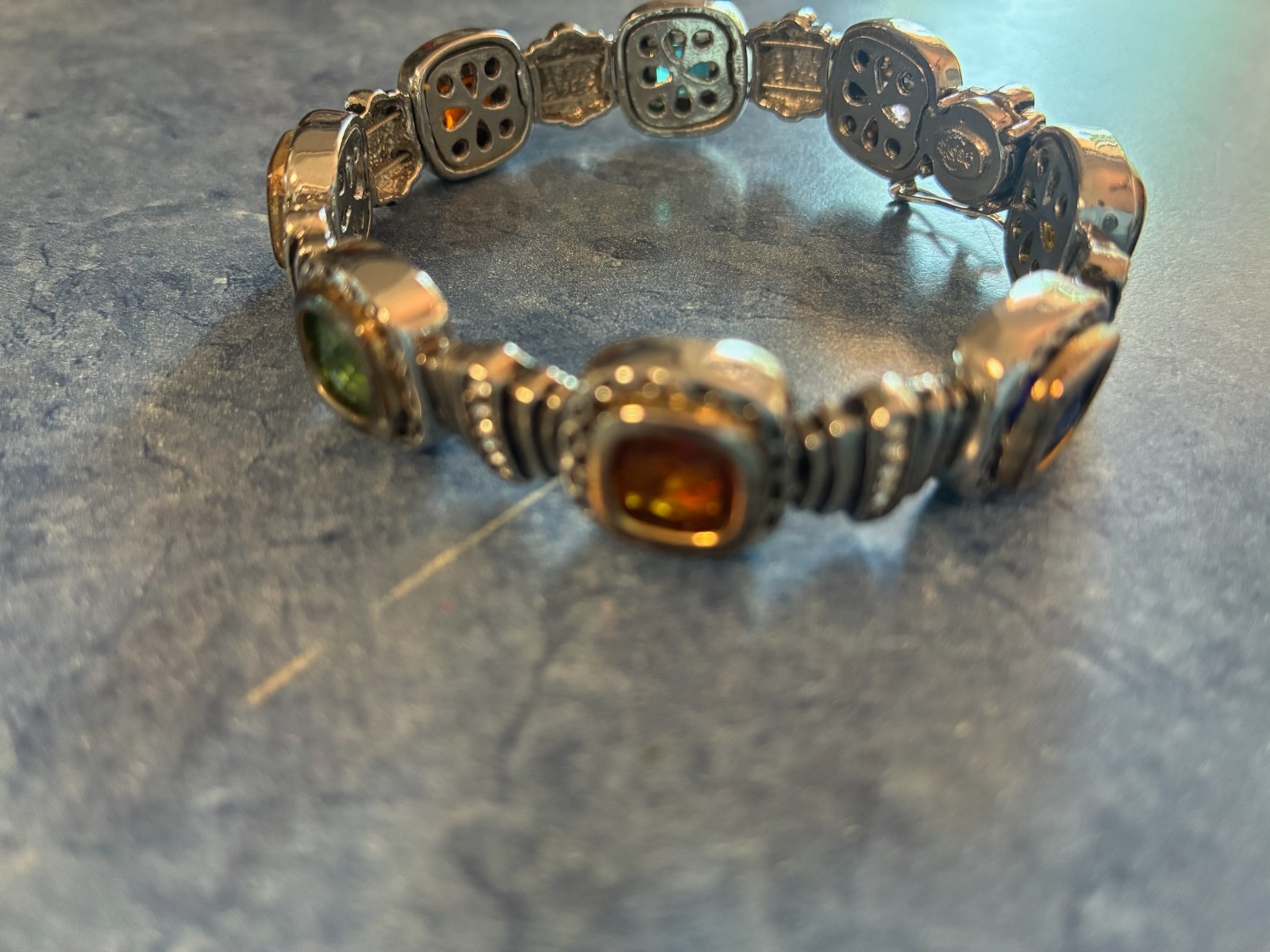 Premier multi colored stone bracelet - image 2