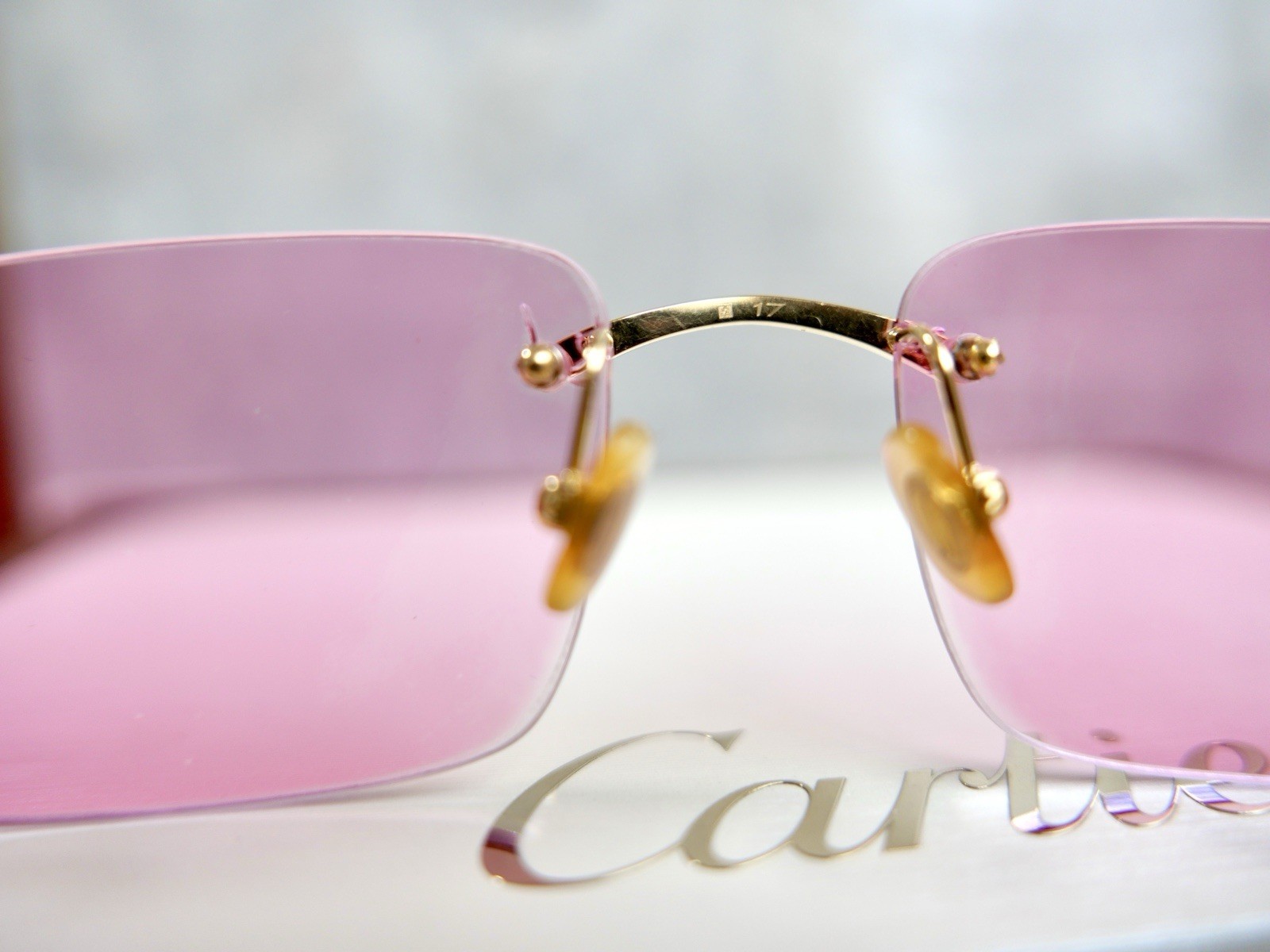 Authentic Cartier Rimless Titanium Sunglasses Eye… - image 8