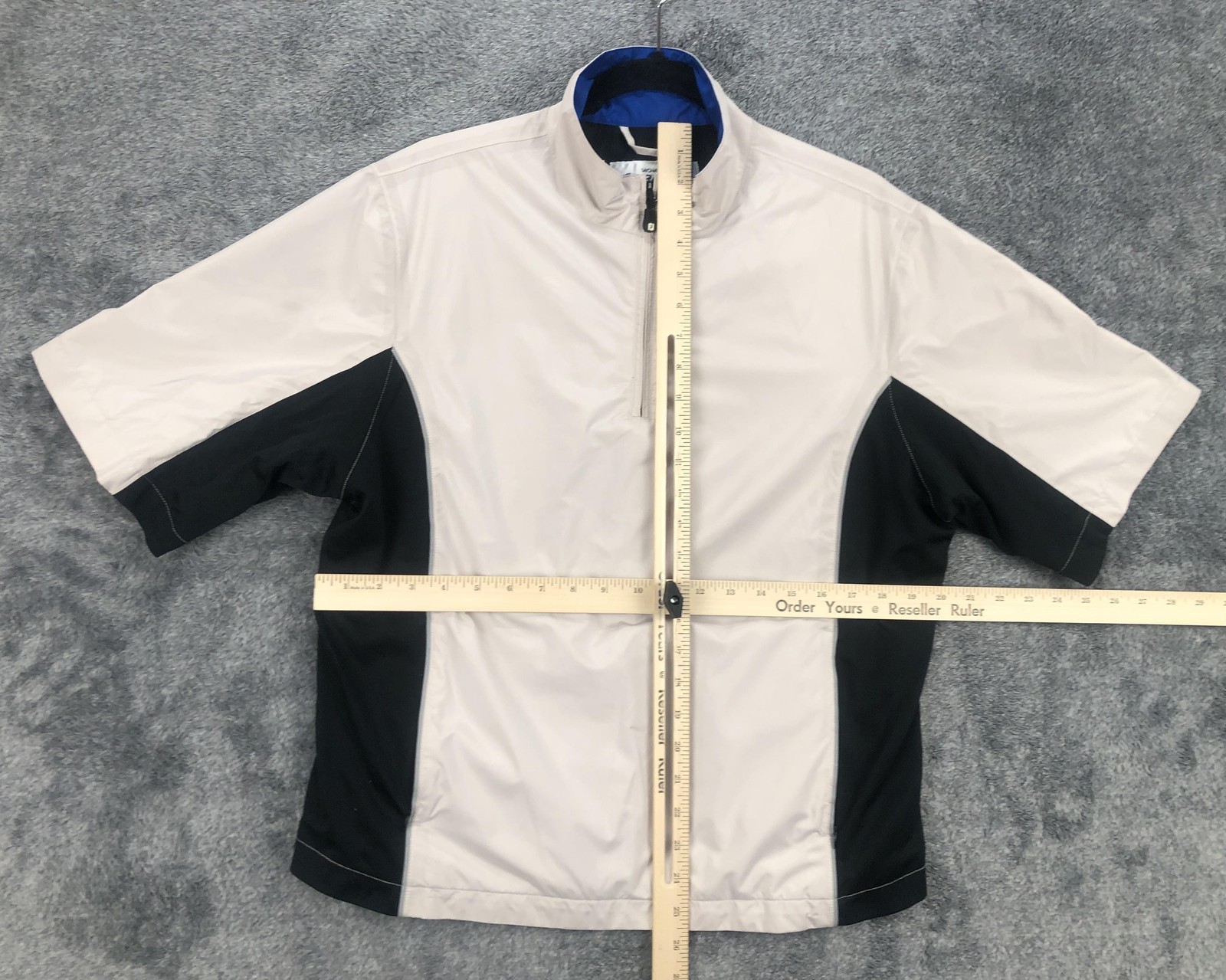 FootJoy DryJoys Jacket Womens Medium Waterproof Windshirt Golf Black White M