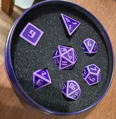 Full Set Dungeon And Dragon Dice (All metal)