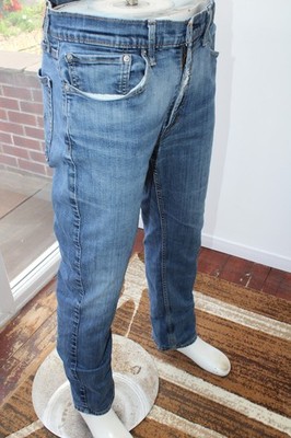 514 Levi W36 L32 Dunkelblau 36R Jeans Slim Fit Straight Stretch Levi's Distressed
