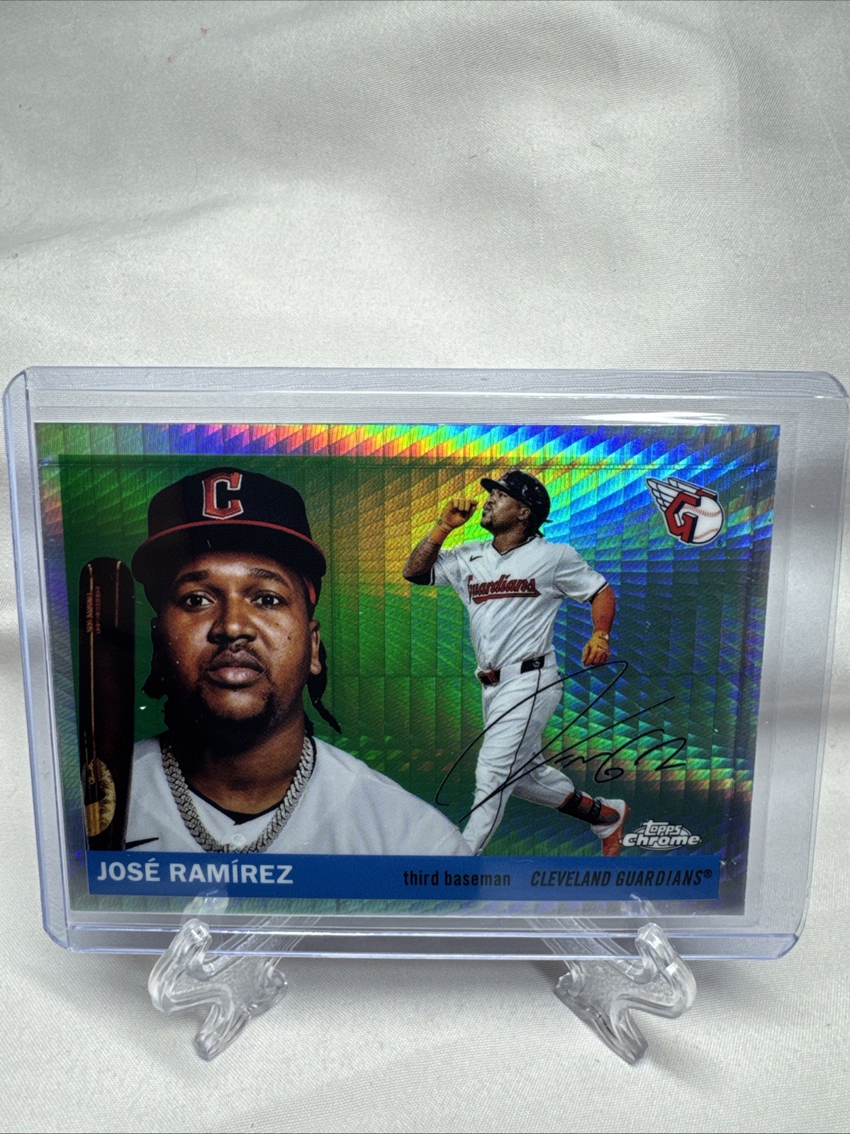 2025 Topps Chrome Platinum Jose Ramirez #75 Prism Refractor