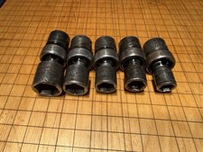 Snap-On Tools USA 3/8 Dr 5 Piece Metric Universal Flex Swivel Sockets Flank Dr