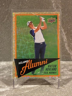 2026 Upper Deck Golf Acclaimed Alumni Gold Viktor Hovland #AL-5