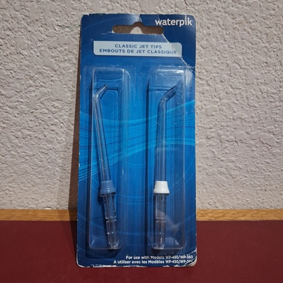 #ad Waterpik Classic Jet Tips JT 450E 2 Pack Replacement High Pressure Flosser Heads $13.99