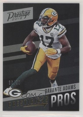 2019 Panini Prestige Prestigious Pros Xtra Points Gold 36/50 Davante Adams 2jg