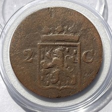Netherlands East Indies 2 Cent 1833 D