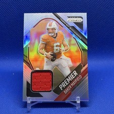 2025 Panini Prizm Premier Jersey Patch Silver Baker Mayfield - Buccaneers NFL