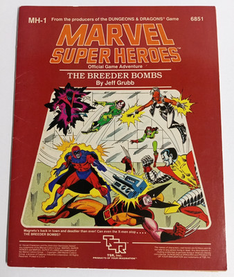 Marvel Super Heroes 1984 Game Module MH-1 The Breeder Bombs TSR #6851