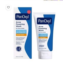 PanOxyl Acne Foaming Wash 10 benzoyl peroxide maximum strength 5,5 oz NEW