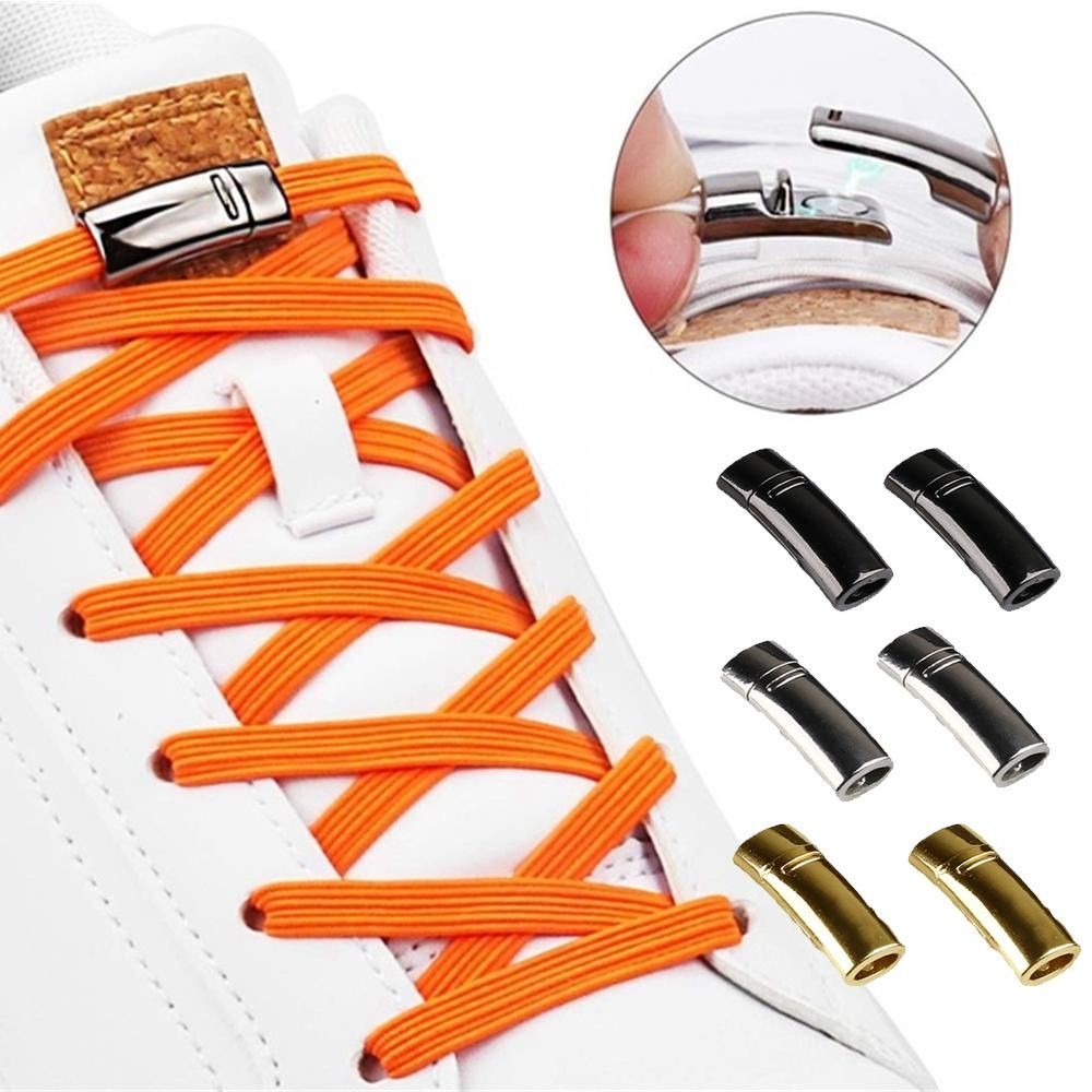 APL Lacci per scarpe con chiusura 1 s fibbia rapida senza lacci lacci lacci per scarpe pulsante chiusura in metallo