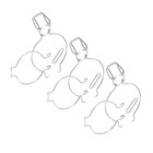 3 Stück 93 mm Drahtklammer für Einmachgläser aus Glas mit breiter Öffnung,