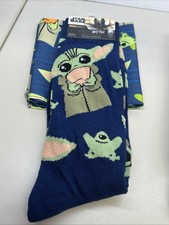 Disney Star Wars The Mandalorian: Baby Yoda Crew Socks w/ Bandana Set
