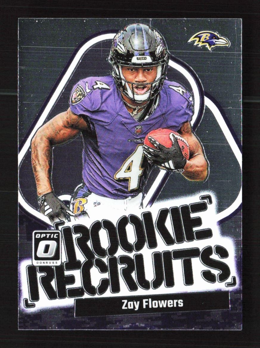 2023 Donruss Optic Rookie Recruits Zay Flowers Baltimore Ravens #20