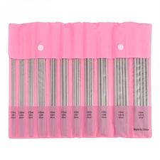 Double Pointed Knitting Needles Set 7.87",55PCS Stainless Steel StraightKnitting