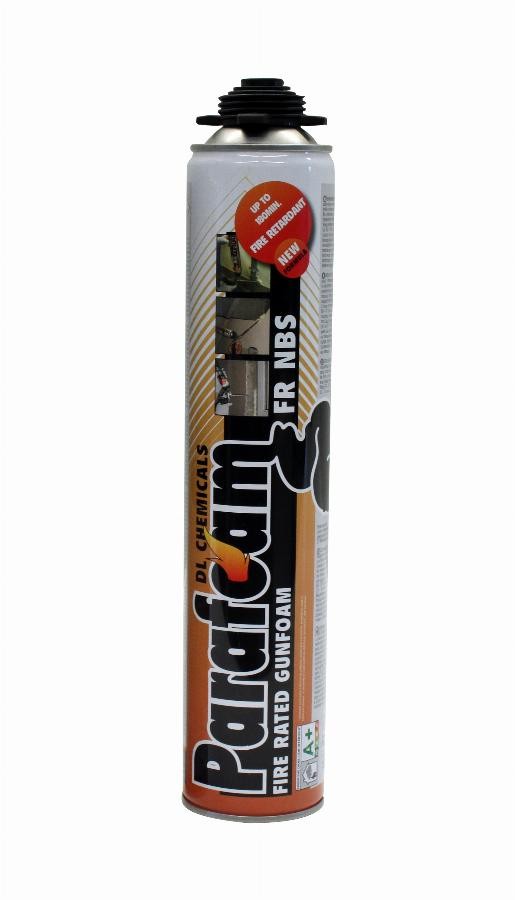 Mousse PU pistolable étanche feu Parafoam FR NBS isolation gaine technique