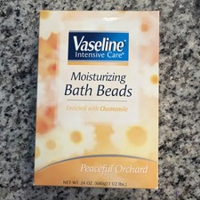 Vaseline Intensive Care Moisturizing Bath Beads Chamomile 24oz New