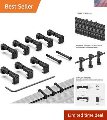 #ad Picatinny Pressure Switch Cable Management Guides 8 Pack Flashlight Laser Wi... $23.28