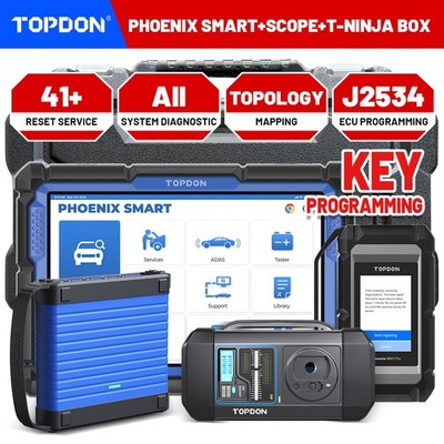 TOPDON Phoenix Smart Diagnostic Tool & Oscilloscope & T-Ninja Box Key Programmer