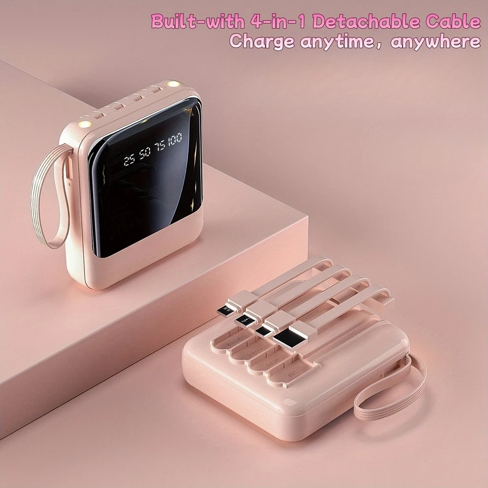 980000mAh Ultra-large Capacity Fast-Charging Portable Power Bank For All Phone - Image 4 of 4