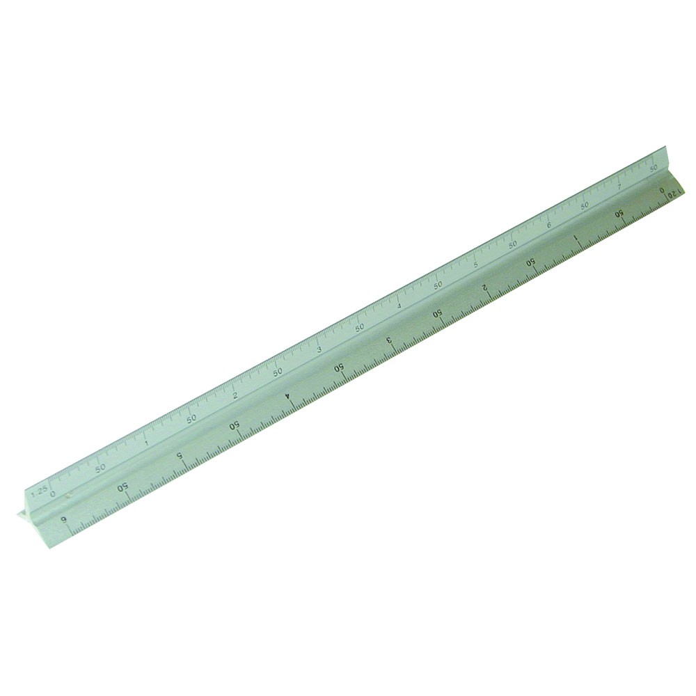 Rolson 300mm Triangle Scale Ruler