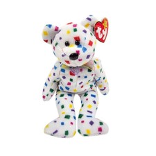 TY Beanie Babies 2000 TY 2K New Confetti Millenium Bear w/Tags Vintage