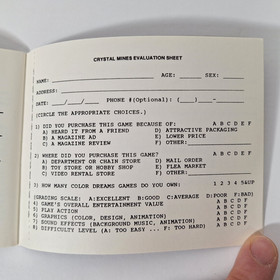 Crystal Mines Nintendo NES Unlicensed Color Dreams Complete in Box CIB - Tested