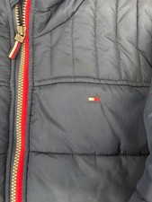 TOMMY HILFIGER KIDS FLEECE LINED FASHION JACKET BLUE MEDIUM 10/12 USED