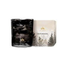Thymes Noir Woods Scented Candles for Home Decor   Notes of 6.5 oz, Black