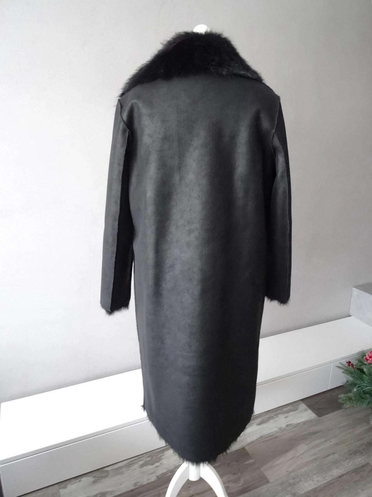 Zara Reversible Double Faced Faux Fur Coat SIZE M Ref 6318/278/800 thumbnail 17