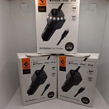 Spigen ArcStation™ | 47W USB-C & MFi Certified Lightning Car Charger getting 3
