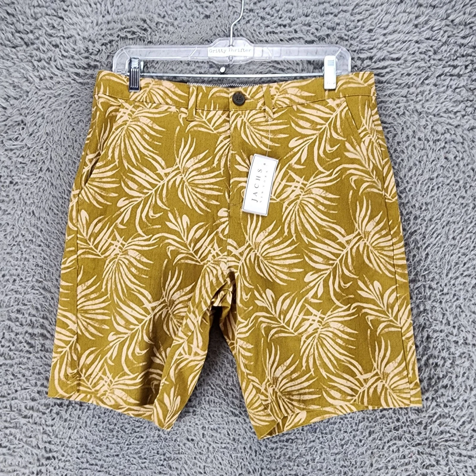 Jachs Shorts Mens 31 Brown Stretch High Rise Bleecker *NWT*
