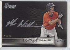 2013 Bowman Bowman Black Collection Auto 25/25 Mac Williamson #BBC-MW Auto 0re5
