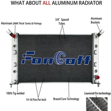 Aluminum Radiator Fit 2011~2019 Chevy Silverado/ GMC Sierra 3500 2500 HD 6.0L