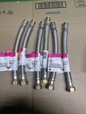 LOT OF 6 SharkBite 1/2 “ x 3/4 “ FIP 12” Water Heater Connectors