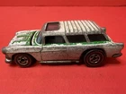 1974 Hot Wheels Redline Chevy Alive 55 Nomad in Dark Green w/ '73 Cap Wheels