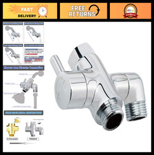 Brass Shower Arm Diverter Valve for Handheld Fixed Shower Heads, G1/2 3-Way, C