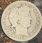1914-D 25C Silver Barber Quarter