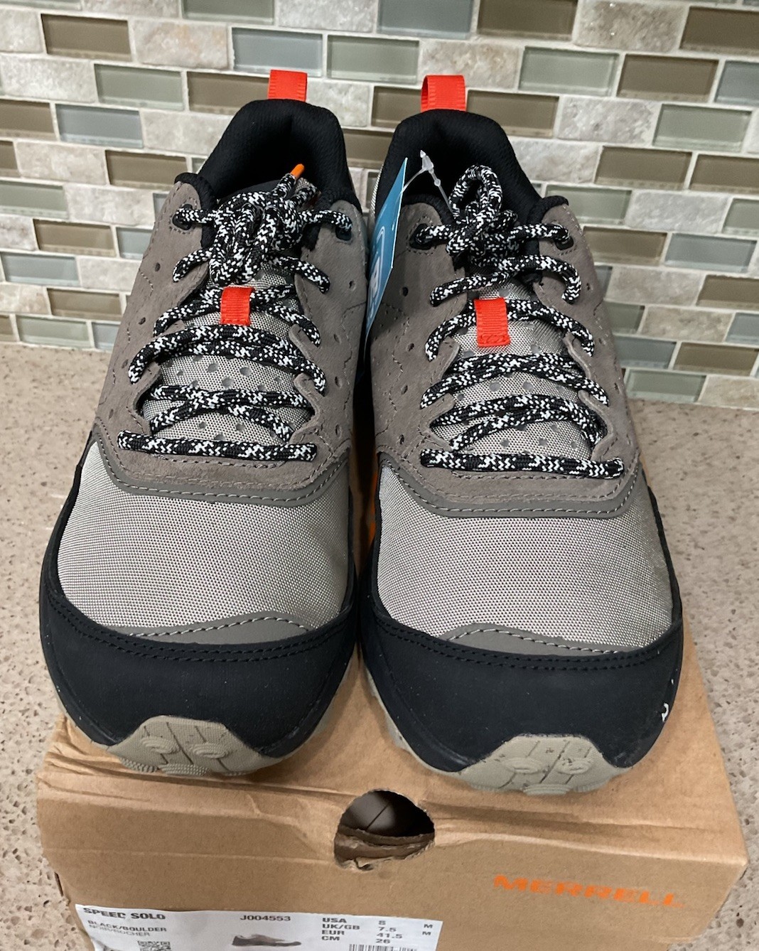 Scarpe MERRELL SPEED SOLO Uomo Taglia 8 Marrone Nero J004553 Nuove