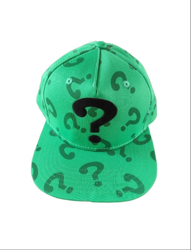 Riddler Batman Snapback Hat Adjustable Green - image 1