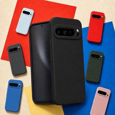 Handyhülle Silikon für Google Pixel 10 10a 9 Pro XL 9A 8 Pro 8A 7A TPU 8 Farben