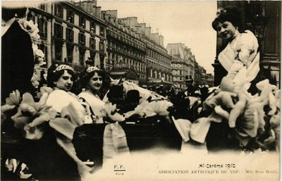 CPA PARIS MI-CAREME 1910 Association artistique du XIIIe Rose BOYER (576494)