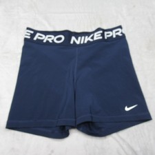 Nike Pro Shorts Youth Large Blue Compression Dri-FIT Training Athletic Running