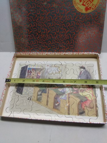 Vintage Suisse Wood Penelope Puzzle Switzerland 40 pc Cats in School Puppet Show - Picture 3 of 5
