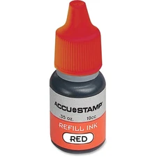 - ACCU-STAMP Ink Refill for Pre-Ink Stamps, Red, .35oz 090683