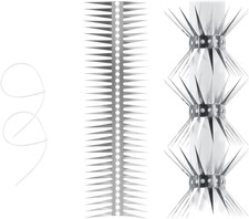 Bird Spikes - Stainless Steel Fence Spikes for Pigeons, Raccoons, Snakes - Deter