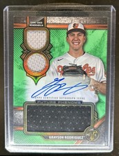 2024 Triple Threads Grayson Rodriguez Future Phenoms Jersey Auto Emerald #/50