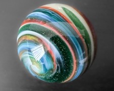 Robert LaGrand RL 03 1.04" Aventurine Handblown Contemporary Art Glass Marble