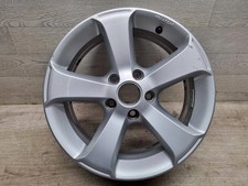 1x Alufelge 16 Zoll 6.5" 5x112 33ET Glanz Silber 7N0071496 VW Sharan Rim Wheel