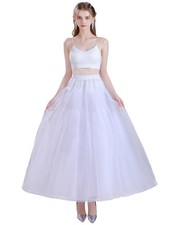 A-line Hoopless Petticoat Crinoline Underskirt for Wedding Dress - 4 Layers